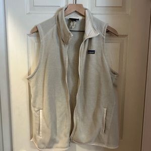 Patagonia better sweater off white vest gently used XL
